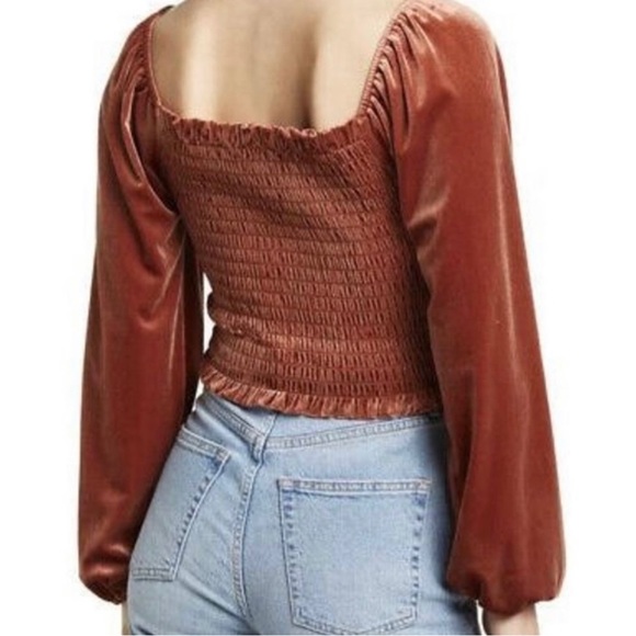 Elodie velour peasant top xs - Picture 10 of 10